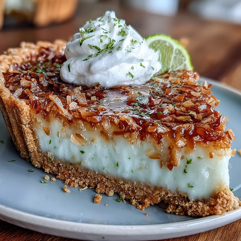 2. Tangy Coconut Lime Tart with Crisp Graham Cracker Crust: A refreshing, creamy tart bursting with citrus and coconut, ideal for warm-weather celebrations.  