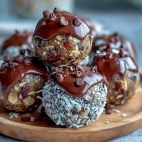 No-bake peanut butter oat bites with chocolate chips, wholesome and easy for quick snacking.