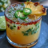 Vibrant pineapple jalapeño agua fresca with fresh lime, perfect for hot summer days and backyard gatherings.